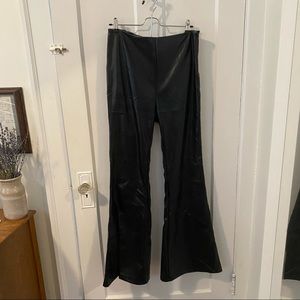 Nasty Gal Flare Faux Leather Flare Pant